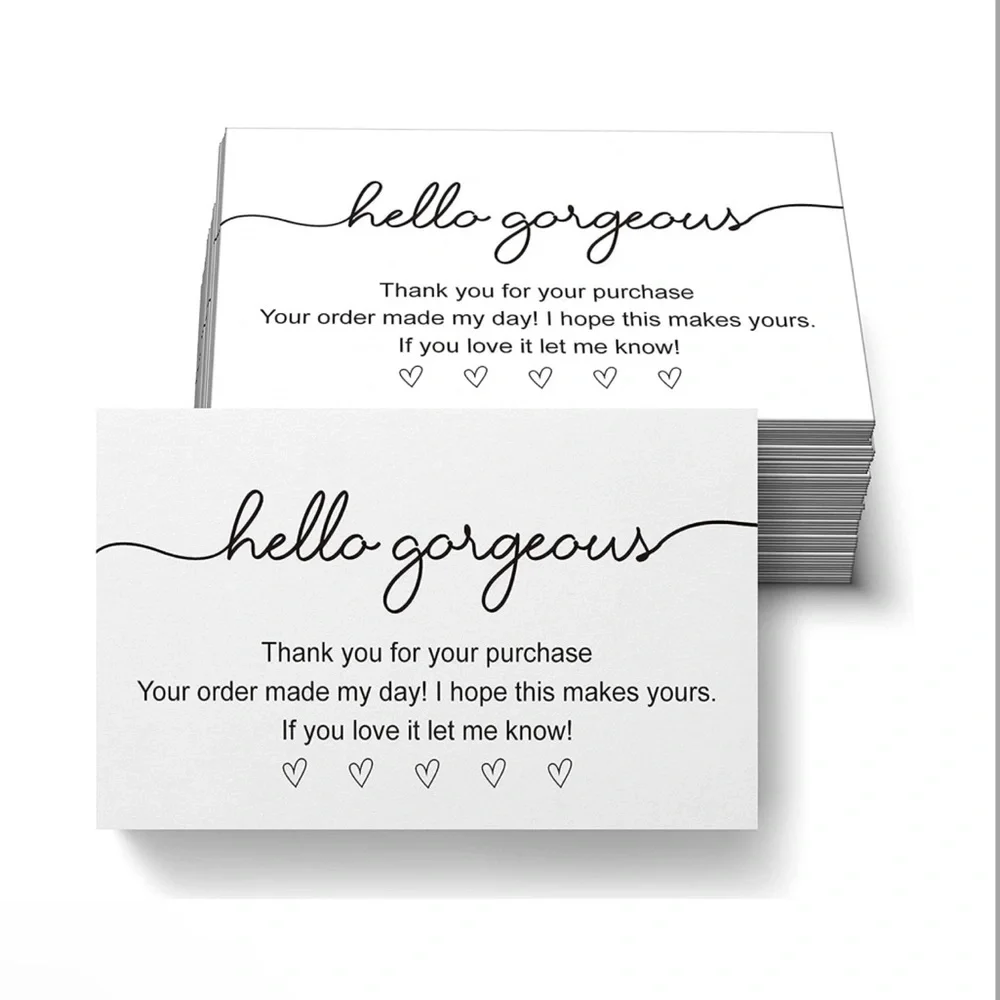 50 Hello Gorgeous Thank You Cards